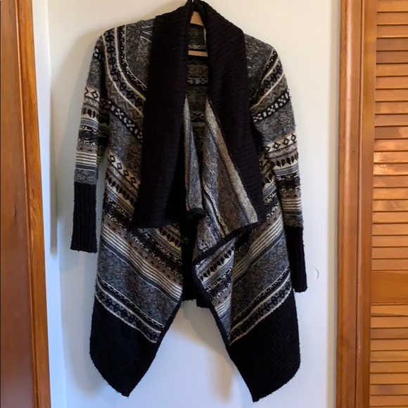 Kensie Sweaters - Kensie Waterfall Fair Isle Cardigan S Boho